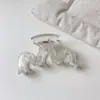 Pinza para el cabello grande color jalea coreana pinza cuadrada de alta gama pinza de tiburón para la parte posterior de la cabeza tocado simple y elegante