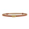 Cinturón Delgado de Cuero para Mujer, Moderno y Versátil, Cinturón Decorativo de Tendencia Otoñal para Trajes, Combinado con Vestido Largo L para Ceñir la Cintura