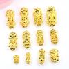 Pulseira 3D tridimensional de ouro de areia do Vietnã imitação, pulseira da sorte lucky diy para homens e mulheres, pulseira igual para casal, acessórios de joias com contas