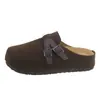 Versátiles mocasines de exterior de suela gruesa de moda 2026 para mujer, estilo nuevo, cómodos mules de otoño de suela blanda con una suela inspirada en Birkenstock