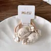 Estilo Coreano Tecido Doce Xadrez Crianças Franja Doce Presilha Laço de Cabelo Versátil Menina Floral Presilha de Cabelo com Laço