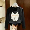 Camiseta de manga comprida para meninas, algodão puro, para usar na primavera e no outono, novo modelo 2026, blusa para meninas, camiseta, camiseta base para camada interna infantil