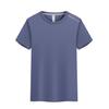 Camiseta Publicitaria, Camiseta Personalizada de Seda de Hielo de Manga Corta de Secado Rápido con Logo Impreso, Cuello Redondo, Ropa de Trabajo para Deportes al Aire Libre, Corte Holgado
