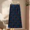 Falda de Cuadros Retro Línea A para Mujer, Nuevo Estilo de Verano, Falda Plisada de Cintura Alta de Longitud Media con Diseño Único