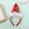 Tocado navideño accesorios de disfraz Santa muñeco de nieve alce oso blanco sombrero navideño diadema cuerno accesorios para el cabello pasador