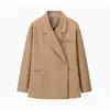 Moda europea y americana transfronteriza para mujer AliExpress bestseller blazer de 3 colores con solapa y botones laterales