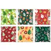 Saco Plano de Doces de Natal Transfronteiriço Novo Papai Noel Gravata Saco Plano Biscoito Floco de Neve Confeitaria Transparente Saco Opp