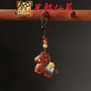 Llavero de Madera Pintada de Caballo del Zodiaco con Colgante de Borla, Colgante de Caballo del Año de Palo de Rosa, Cadena para Teléfono de Caballo de Sándalo Yiming Xianyuan