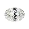Huagang Gems 9A Formato de Ovo Corte Chuva de Meteoros Diamante Colorido de Alto Carbono Zircônio Oval Cz Pedra Solta Branca Colorida