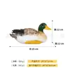 Decoración de Jardín Adornos de Pato Mallard Artificiales Arreglo para Estanque de Patio de Villa al Aire Libre Escultura Artesanal de Resina Decoración