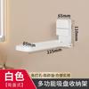 Estante para toallas plegable con ventosa para baño, estante de almacenamiento sin perforaciones, barra colgante de pared para baño, toallero de mano