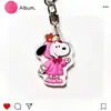 Llavero de Snoopy, Colgante Creativo y de Aspecto Elevado para Pareja, Lindo Llavero, Accesorio Decorativo Colgante Acrílico para Mochila
