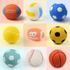Juguete de látex vocal de alta elasticidad, relleno de algodón, para mascotas, fútbol vocal, pelota de juguete molar para perros