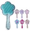 Lindo patrón de dibujos animados Peine transparente para el cabello Peine pequeño para niños para llevar contigo Mini peine de masaje con cojín de aire