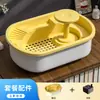 Caja de Baño para Pájaros Loro, Tina de Baño Panorámica Grande para Cacatúas y Periquitos, con Regadera y Sistema de Circulación de Agua