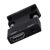 Adaptador HDMI para VGA Fêmea para Macho 1080P com Conversor de Áudio HDMI para VGA em Formato de I