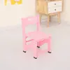 Silla de Jardín de Infancia Silla Infantil con Respaldo Escritorio y Silla de Plástico Aprendizaje en Casa Entrenamiento Silla Elevable Apilable Silla de Color
