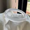 Regalo del Día de la Madre Pulsera de Ágata Calcedonia Blanca Hielo Natural para Mujer Lichi Grasa Congelada Tira Redonda Pulsera de Jade Natural