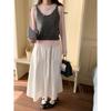 3º Morning Early Spring Novo estilo suave de blogueiro Plush Knitted Vest empilhado com ZY2696