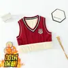 Chaleco de forro polar para niños chaleco de bebé ropa interior para niñas algodón puro para niños cálido engrosado Chaleco universitario uniforme escolar de invierno