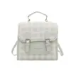 Bolso de Mano Cuadrado Pequeño de Estilo Fresco y Moderno Transfronterizo para Mujer, Bolso de Hombro Nuevo de Verano 2026 con Cuadros y Bloques de Color, Bolso Cruzado para el Trabajo