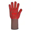Guantes de Silicona Antideslizantes Resistentes a Altas Temperaturas y Aislantes para Horno de Barbacoa Amazon Color de Punto Guantes Antideslizantes para Hornear Algodón de Poliéster