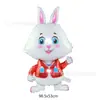 Nuevo Globo de Película de Aluminio de Pascua Conejo Decoración de Fiesta EASTER Conejo de Dibujos Animados Orejas Largas Globo de Conejo