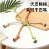 Juguetes para Mascotas Transfronterizos, Resistentes a la Dentición, para Jalar la Cuerda, Juguetes de Nudo de Cuerda de Algodón con Seis Bolas, Juguetes y Suministros para Perros Pequeños y Medianos