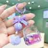 Nuevo Llavero de Arena Líquida de Dibujos Animados Colgante para Accesorio de Mini Mochila Colgante Decorativo para Bolsa de Chica