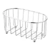 Cesta de Armazenamento Multifuncional de Aço Inoxidável Organizador de Cosméticos Cesta de Armazenamento para Bancada de Banheiro Suporte de Armazenamento para Skincare Venda por Atacado