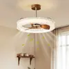 Luz de Ventilador Modelo Novo 2026 para Sala de Estar e Sala de Jantar, Luz de Ventilador de Teto Vintage, Lustre Integrado, Luminária de Ventilador Silenciosa Retrô para Quarto