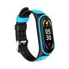 Para Xiaomi 7 correa de pulsera Xiaomi 34 pulsera de silicona Reloj inteligente deportivo de dos colores doble hebilla 56 generación Universal