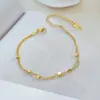 Acero de Titanio CompletoVenta al por mayor transfronteriza de Nuevo Lujo Ligero Chapado en Oro de 18 Quilates No se decolora Elegante Collar de Alta Gama Estilo Ins para Mujer