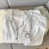 Pijama de Algodón Nube de Manga Larga y Pantalón Largo para Niñas, Lindo y Dulce, Dibujos Animados, Conjunto de Ropa para Casa