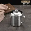 Copo de Aço Inoxidável 304, Copo de Água para Jardim de Infância, Copo Pequeno para Crianças Estudantes, Caneca de Chá para Beber Água com Tampa, Caneca de Chá Antiderrapante