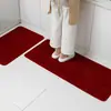 Tapete de Chão para Banheiro Transfronteiriço Conjunto de Cozinha Tapete Longo Tapete Antiderrapante para Porta de Banheiro Resistente à Sujeira Tapete Absorvente para Pés Porta de Vaso Sanitário