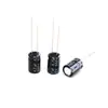 Condensador Electrolítico de Aluminio 500V4.7uF, 8*12 Voltaje Estable Baja Impedancia Alta Frecuencia de Conmutación Pines Condensador de Aluminio