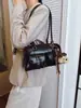 Bolsa de Bolos Retro para Mujer 2026 Otoño/Invierno Nuevo Bolso de Mano de Charol Bolso de Hombro Único Cruzado Bolsa de Moda Trendy para el Trabajo