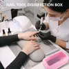 Caja de Desinfección para Manicure Transfronteriza, Caja Limpiadora de Herramientas para Pestañas, Caja de Almacenamiento para Limpieza y Remojo con Alcohol de Herramientas de Manicure al por Mayor