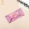 Diadema Ancha Popular Transfronteriza para Niños Linda Girasol Elástica de Nylon Joyería Diadema para Bebé Venta Directa de Fábrica