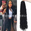 Cabelo Crochet Nu Locs de Fibra Sintética Europeu, Americano e Africano, Perucas Nu Locs de Fibra Sintética em Estoque para Fornecimento