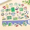 30 Estilos Mixtos de Trofeo de Fútbol de la Copa del Mundo con Goteo de Aceite, Estadio, Camiseta, Colgantes de Aleación, Pendientes DIY, Pulsera, Accesorios de Joyería