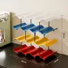 Estante de Almacenamiento para Vasos de Agua con Forma Ondulada de Cocina, Organizador de Almacenamiento para Encimera del Hogar, Estante de Almacenamiento para Tazas de Té y Café, Estante de Almacenamiento de Múltiples Niveles