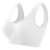Roupa íntima esportiva feminina fitness corrida sem fio push-up colete de yoga plus size respirável sutiã esportivo nas costas