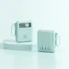 Power Bank com Cabo Embutido, Grande Capacidade 20000mAh, Fonte de Alimentação Móvel, Presente com Logotipo Personalizado, Bateria de Lítio, Portátil