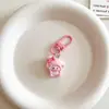 Lindo Colgante Llavero de Cordero Rosa Girly Dibujo Animado Colgante de Bolsa Accesorios para Mochila Escolar de Estudiante Regalo para Mejor Amiga