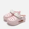 Nuevos Zapatos Perforados de Color Sólido de Nicho para Mujer, Para Uso al Aire Libre en Verano, Simples y Versátiles, Con Suela Gruesa, Sandalias Slip-On que Aumentan la Altura