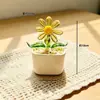 Adornos de Escritorio Hechos a Mano de Flor de Jacinto Suculento Esmaltado Decoración de Maceta de Planta Artificial de Vidrio Micro Paisaje Creativo