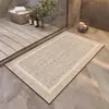 Alfombrilla de baño de alta gama en estilo wabi-sabi japonés, absorbente de agua y antideslizante, resistente a la suciedad y duradera, alfombrilla de suelo de tierra de diatomeas