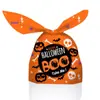 Bolsa de plástico para empaque de Halloween transfronteriza, bolsa para dulces de orejas de conejo y calabaza, bolsa para snacks, bolsa para galletas de repostería, bolsa de regalo